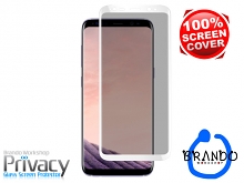 Brando Workshop Full Screen Coverage Curved Privacy Glass Screen Protector (Samsung Galaxy S8+) - White
