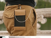 Outdoor Pedestrian Leather Case Bag