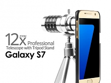 Professional Samsung Galaxy S7 12x Zoom Telescope with Tripod Stand