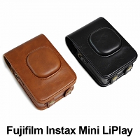 Fujifilm Instax Mini LiPlay Leather Case with Leather Strap