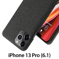 iPhone 13 Pro (6.1) Fabric Canvas Back Case