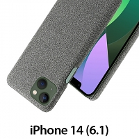 iPhone 14 (6.1) Fabric Canvas Back Case