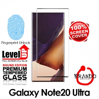 Brando Workshop Full Screen Coverage Curved Glass Protector (Samsung Galaxy Note20 Ultra) - Black