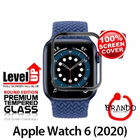 Brando Workshop Full Screen Coverage Glass Protector (Apple Watch 6 (2020)) - Black