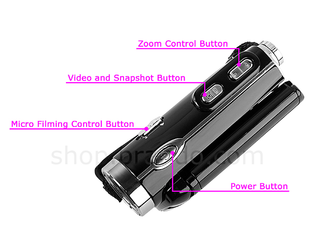 Digital Video Camcorder with Dual Solar Charger