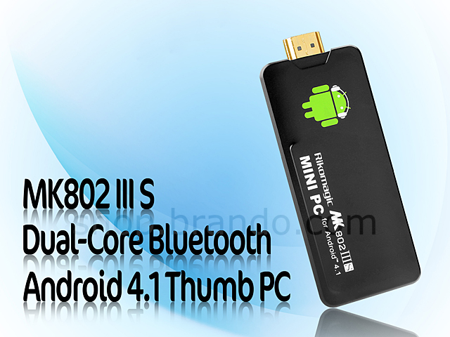 MK802 IIIS Dual-Core Bluetooth Android 4.1 Thumb PC