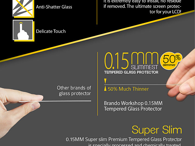 Brando Workshop 0.15mm Premium Tempered Glass Protector (iPhone 5s)