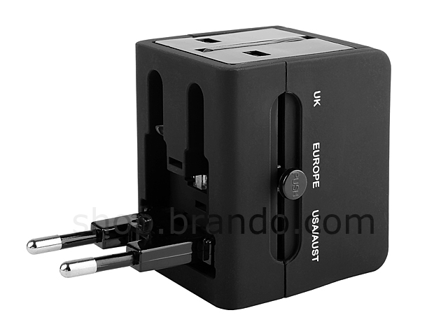 Universal Travel Adapter with Dual USB AC Charger