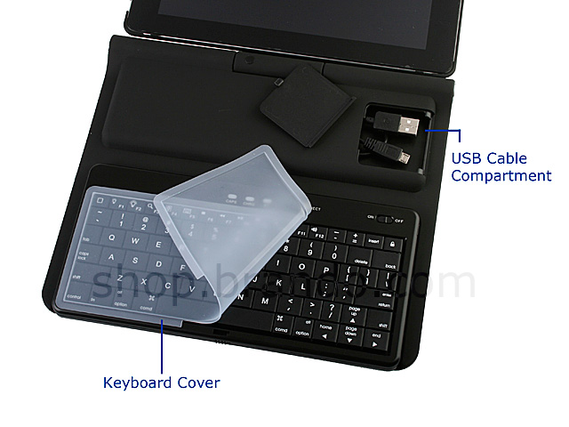 iPad 2 Hard Case with Sliding Bluetooth Keyboard