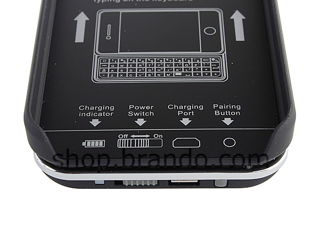 iPhone 4S Ultra-thin Slide-out Wireless Backlight Keyboard
