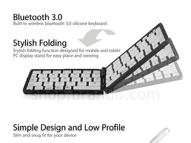 Folding Bluetooth Keyboard for iPhone 5