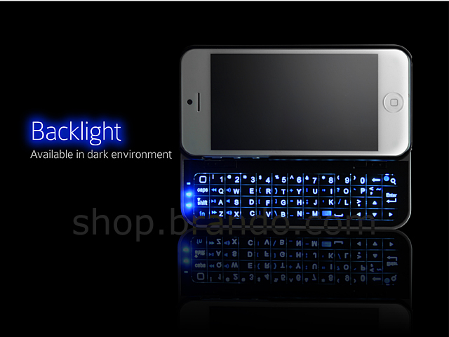 iPhone 5 Ultra-thin Stand Wireless Backlight Keyboard