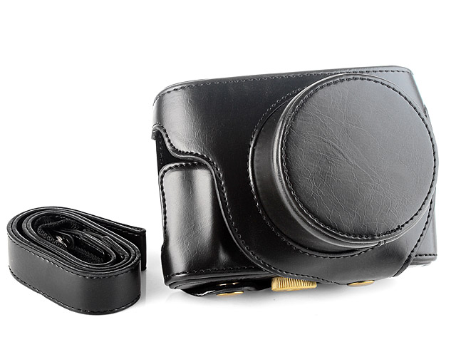 Leica D-LUX (Typ 109) Premium Protective Leather Case with Leather Strap