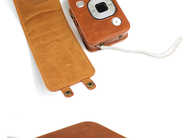 Fujifilm Instax Mini LiPlay Leather Case with Leather Strap