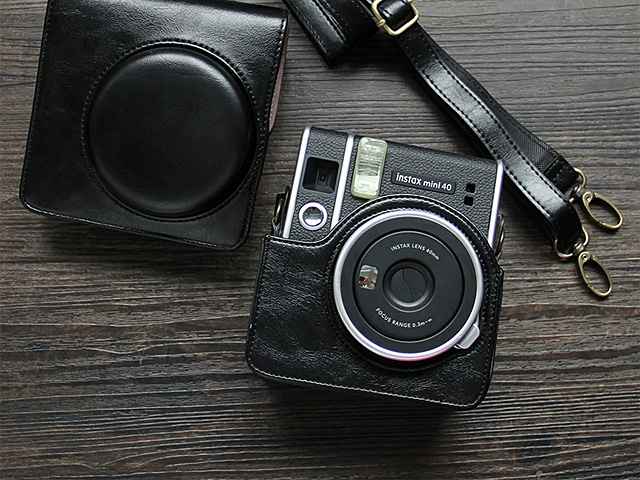 Fujifilm Instax Mini 40 Leather Case with Leather Strap