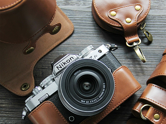 Nikon Z fc (Z16-50mm / Z28mm F2.8) Premium Leather Case with Leather Strap