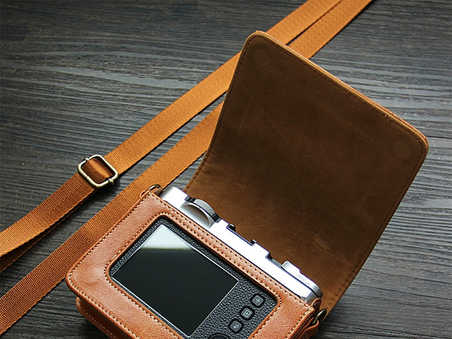 Fujifilm Instax Mini Evo Leather Case with Leather Strap
