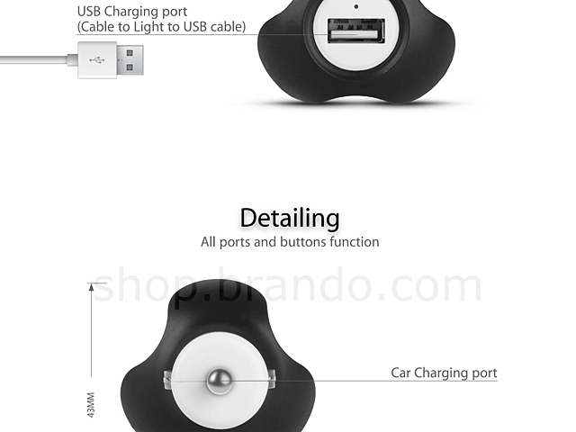 ipega iPhone 5 Car Adaptor with Winding Cable Device