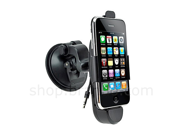 Car Mount Charging Holder + Audio for iPhone 3G/3GS