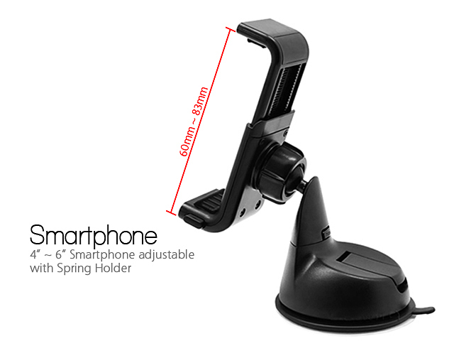 Ppyple DASH-Q5 2-In-1 Car Mount for Smartphone (4"~6")