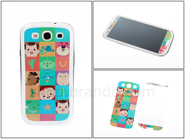Samsung Galaxy S III I9300 Phone Sticker Front/Rear Set - Cartoon Toy Story Family