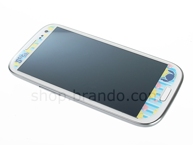 Samsung Galaxy S III I9300 Phone Sticker Front/Rear Set - Mini Stitch