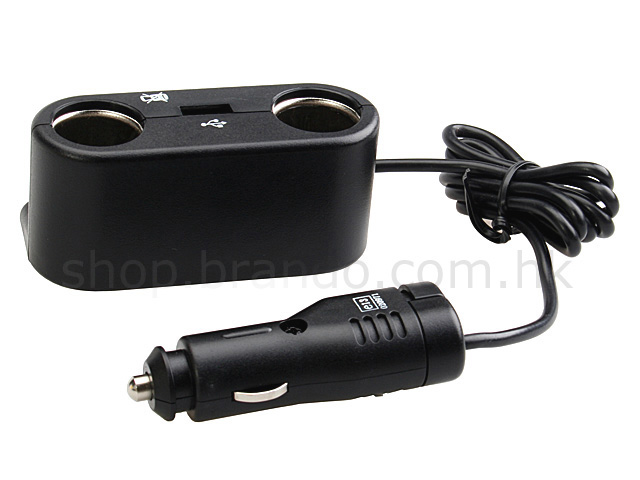 2-in-1 Car Adapter with USB port