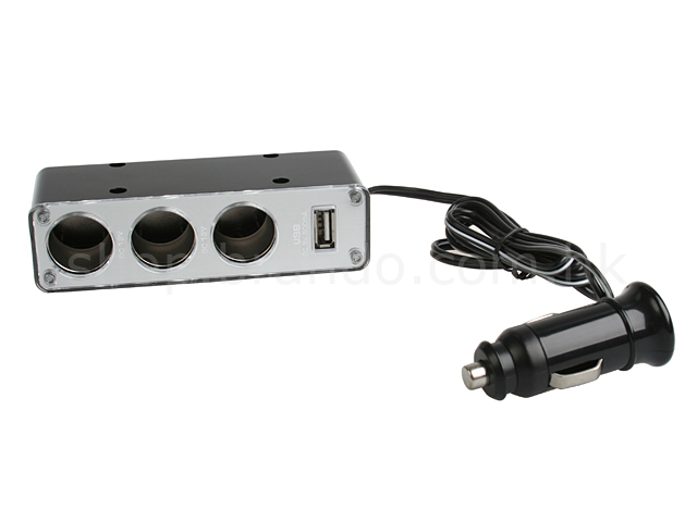 Seikosangyo 3-in-1 Car Adapter with USB port