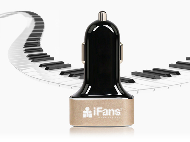 iFans 3 USB Output Car Charger
