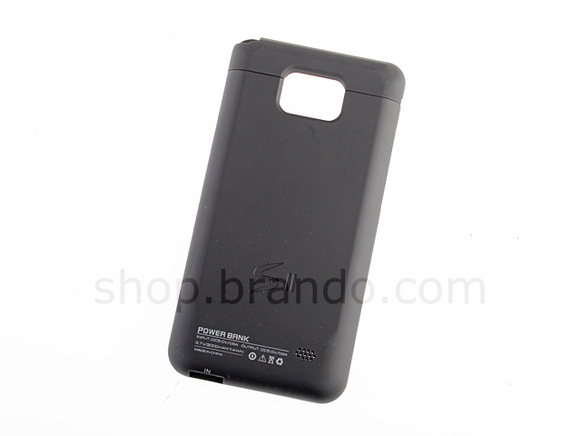 Samsung Galaxy SII EXTRA 2000mAh Battery Ultra Slim Case + 4-LED Power Level Indicator