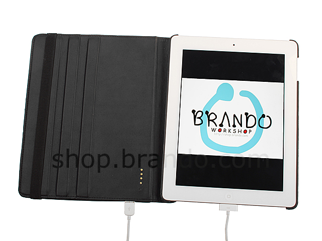 The new iPad (2012) Crocodile Stand Powercase (4400mAh)