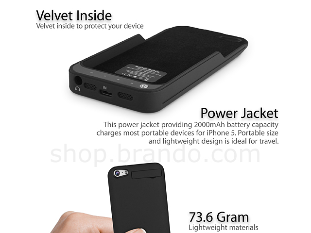 Power Jacket for iPhone 5 - 2000mAh