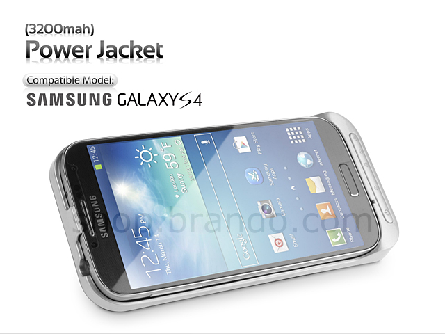 Power Jacket for Samsung Galaxy S4 - 3200mAh (Glossy Face)