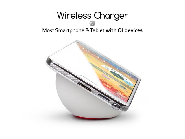 Wireless Charger w/ Display Stand -  White