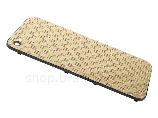 iPhone 4 Square Patterned Rear Panel - Gold