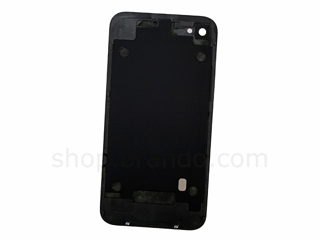 iPhone 4 Fine Leather Rear Panel - Black
