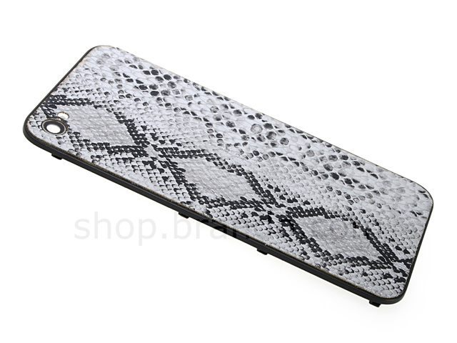 iPhone 4 Snake Skin Rear Panel - Silver