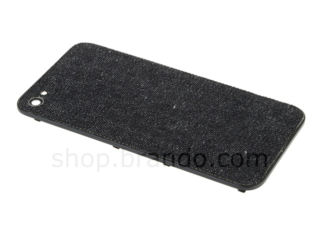 iPhone 4 Denim Rear Panel - Blue Black