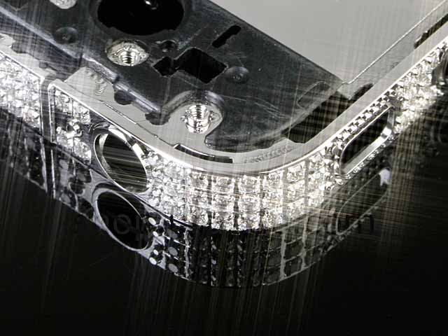 iPhone 4 Midboard with Crystal - Silver