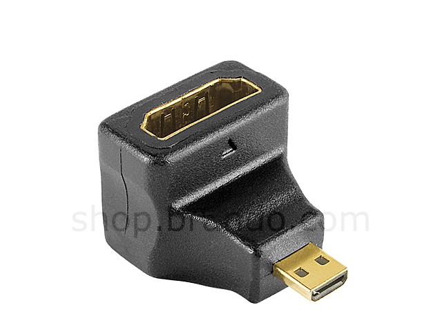 Micro HDMI Type D Male to HDMI Female Adapter (90 degree)