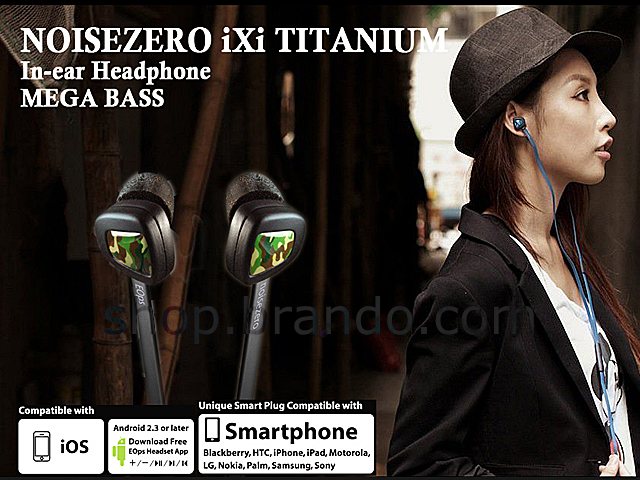 EOps NOISEZERO iXi TITANIUM In-ear MEGA BASS Headphones