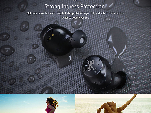 XPower ClearX Waterproof True Wireless Sport Earbuds