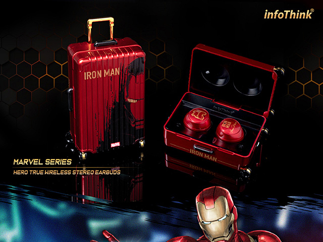 infoThink Hero True Wireless Stereo Earbuds - Iron Man