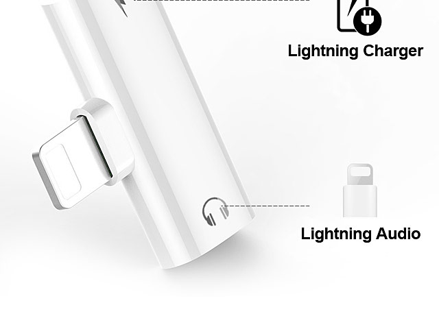 Lightning to Lightning Audio + Charger Mini Adapter