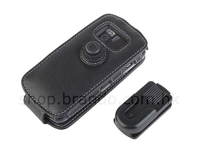 Brando Workshop Leather Case for Nokia N97 (Flip Top)