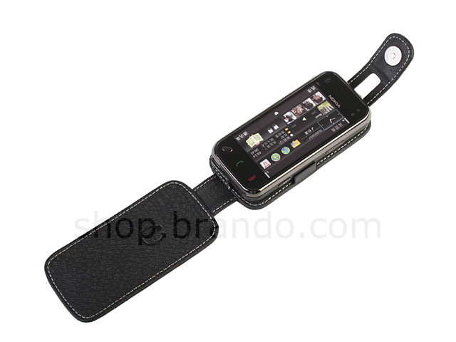 Brando Workshop Leather Case for Nokia N97 mini (Flip Top)