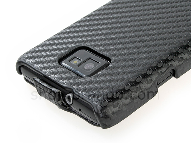 Samsung Galaxy S II Twilled Flip Top Leather Case