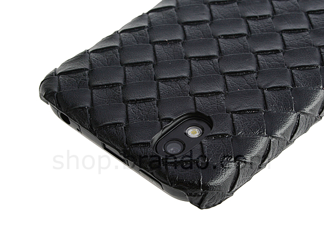 LG Optimus Black P970 Woven Leather Case