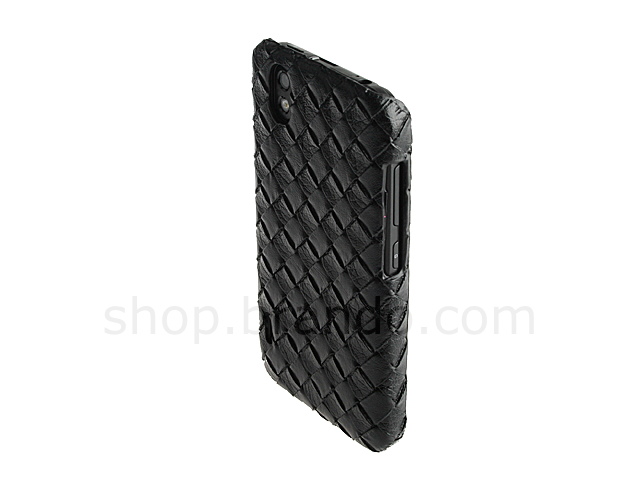 LG Optimus Black P970 Woven Leather Case