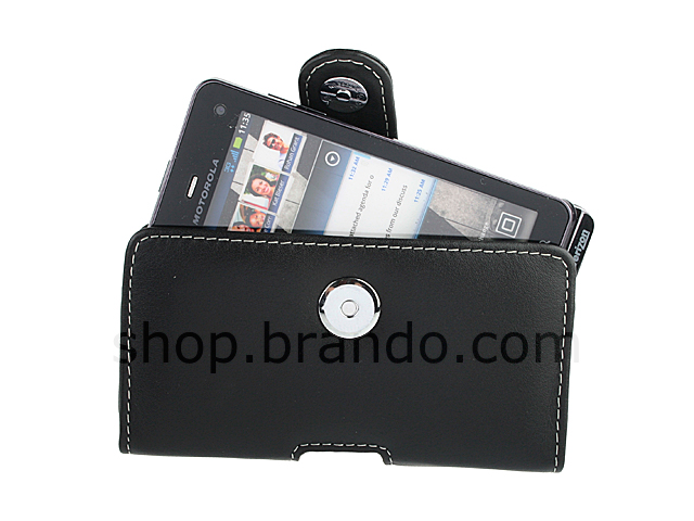 Brando Workshop Leather Case for Motorola Droid 3 (Pouch Type)
